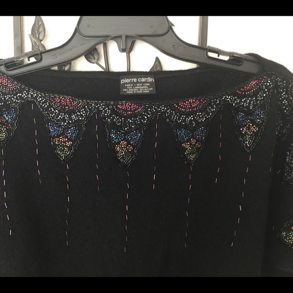 Pierre Cardin Sweaters - SOLD🔺Vintage beaded Sweater